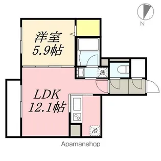 プランドールルノン北1条【3階】の間取り