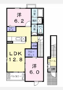 モジョ・コロレB【2階】の間取り