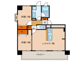 コープ野村新安城南壱番館【5階】の間取り