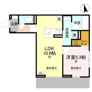 Cube Plage【1階】の間取り