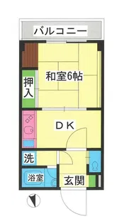 ホソブチマンション【2階】の間取り