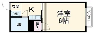 ユニメント大嶋【1階】の間取り