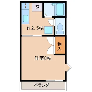 栃木県宇都宮市富士見が丘4【アパート】の間取り
