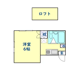 THドームA【2階】の間取り