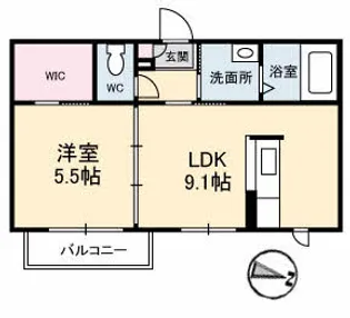 グランドール【2階】の間取り