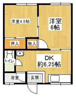 MAYUMIハイツ枚方3番館【1階】の間取り