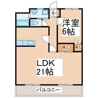 ラフォーレ自由ヶ丘B【1階】の間取り