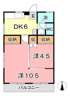 メイツ中庄【1階】の間取り