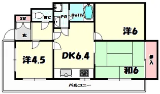 セントラルハイツ神戸【5階】の間取り