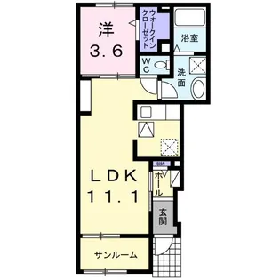 M・flowerI【1階】の間取り