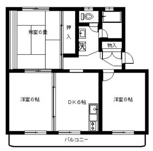 タウニィ千代【2階】の間取り