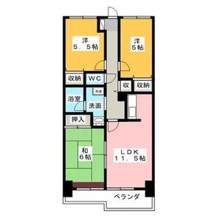 カーサエストゥペンダ【5階】の間取り