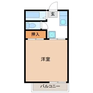 エスポワールII【1階】の間取り