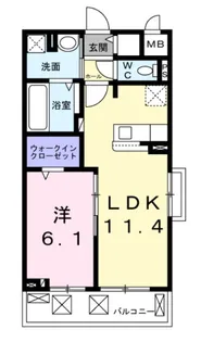 ベルソレイユ【2階】の間取り