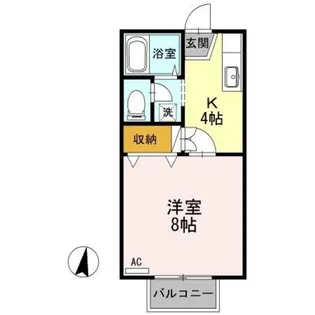 コンフォールサツキ弐番館【2階】の間取り