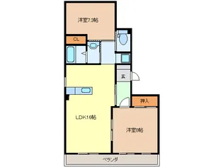 ALLEGIANCE八代【3階】の間取り