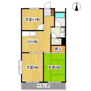 ピア・パープル【2階】の間取り