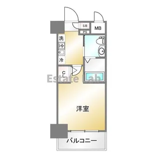エスリード神戸WEST【6階】の間取り
