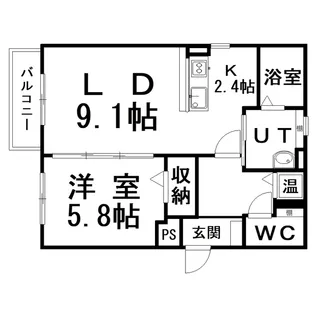 メゾン・ルミエール【4階】の間取り
