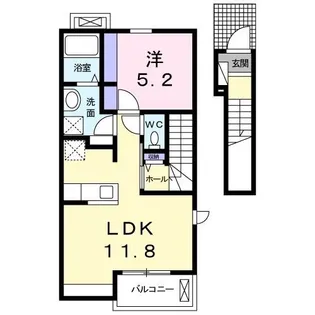 ビバリーヒルズ【2階】の間取り
