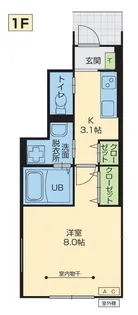 Phoenix(フェニックス)A【1階】の間取り