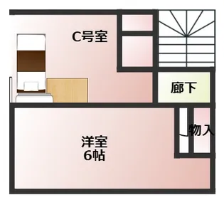 IROOM学生専用シェアハウス【3階】の間取り