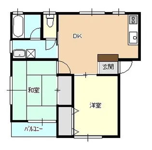 新潟県新発田市豊町4【アパート】の間取り