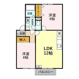 エントピアマルオカ【2階】の間取り