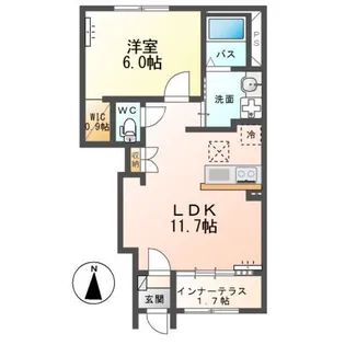 リジエール【1階】の間取り