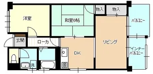 馬場町レジデンス【4階】の間取り