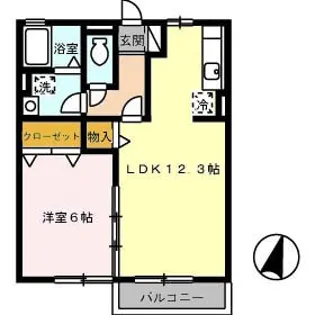 ステイトメント安宅 A棟【1階】の間取り
