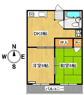 神奈川県横浜市旭区鶴ケ峰本町3【アパート】の間取り