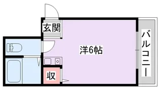 メビウス香里レジデンス【3階】の間取り