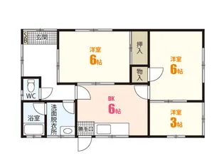 広島県広島市安佐南区伴東3【一戸建】の間取り