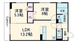 Blanc Cube【2階】の間取り