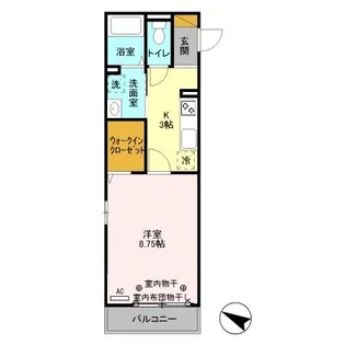 埼玉県八潮市中央4【アパート】の間取り