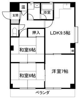 一ぷくマンション【3階】の間取り
