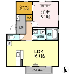 フェリーチェ立川 B棟【3階】の間取り