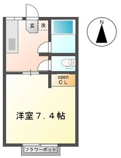 マエサンハイツ希望が丘【2階】の間取り