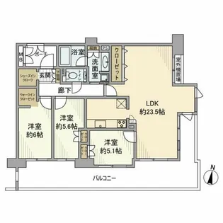神奈川県横浜市戸塚区品濃町【マンション】の間取り