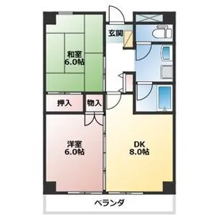 愛知県名古屋市天白区八幡山【マンション】の間取り