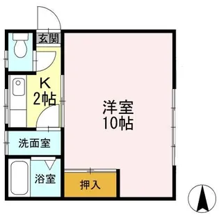 ラン・コントル【1階】の間取り