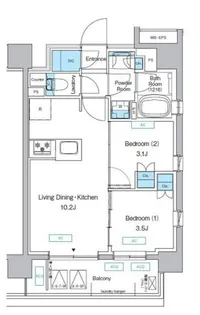 東京都世田谷区上馬5【マンション】の間取り