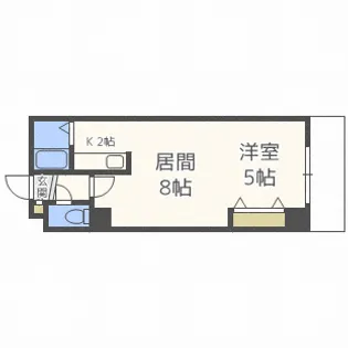 ミラバ豊平【10階】の間取り