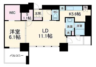 グランドミッドタワーズ大宮フォレストタワー【8階】の間取り