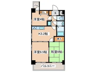 コンフォート橋本【2階】の間取り