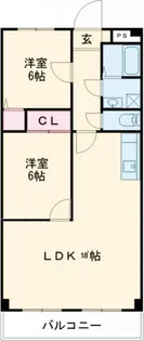 グレイスヴィラ阿部【6階】の間取り