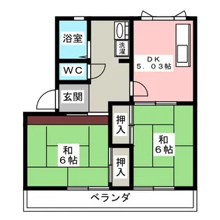 メゾン小杉 B【2階】の間取り