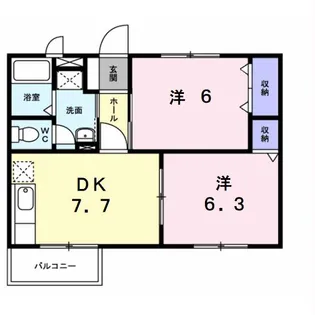 エスポワールA【2階】の間取り