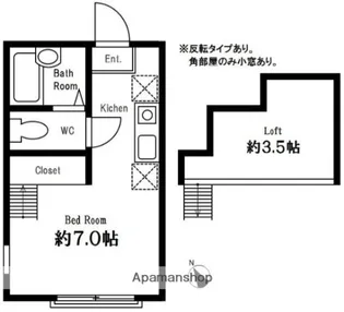ハーミットクラブハウスマックスII【1階】の間取り